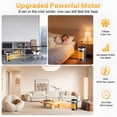 thumbnail image 6 of HIBIBUD 2026 New 1500W Small Portable Space Heater for Indoor Use - with 90° Rotating,Rapid and Safe Heating,Remote Control,1-12 Hr Timer for Bedroom,Office Portable Room Heater, 6 of 7