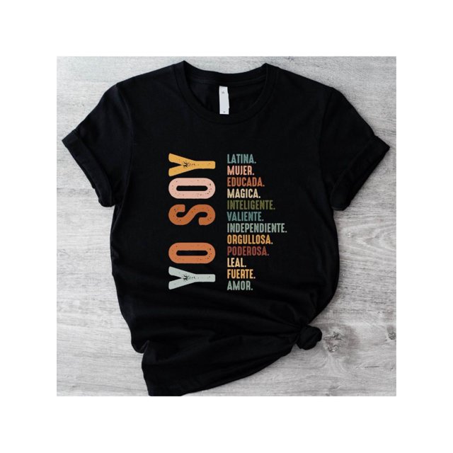 Camiseta Yo Soy, Camiseta Mujer Latina, Camiseta Mexicana Mujer Independiente, Camiseta Hispana de Regalo, Camiseta Mexicana. shirtslatinas Algodón Casual