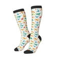 thumbnail image 2 of Balery Dinosaur Printed Novelty Socks Men's Women's Crew Socks Sports Socks Knee High Socks Cotton Socks Quirky and Cool Socks, 2 of 9
