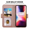 thumbnail image 2 of Étui de Téléphone Mobile pour oneplus 6, Étui à Rabat, Rose, 2 of 7
