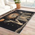 thumbnail image 1 of Skeleton Rugs for Bedroom - Skeleton Rug & Home Decor, 3x5 Area Rug, Sun and Moon Celestial Rugs for Entryway, Washable Non Slip Soft Small Indoor Door Mat, Skull Carpet & Room Decorations, 1 of 7