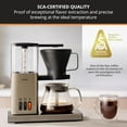thumbnail image 2 of 8 Cup Drip Coffee Maker Machine, SCA-Certified, Blooming Technology, Barista-Quality, Pour Over Coffee Machine, Easy to Clean, Stainless Steel Design, Silver, 2 of 8