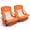 Orange, variant on RUNACC 2 PCS Beach Chair: High Back Camping Chairs Comfortable Sand Chair with Cup Holder for Outdoor Concerts Lawn Picnic, Blue