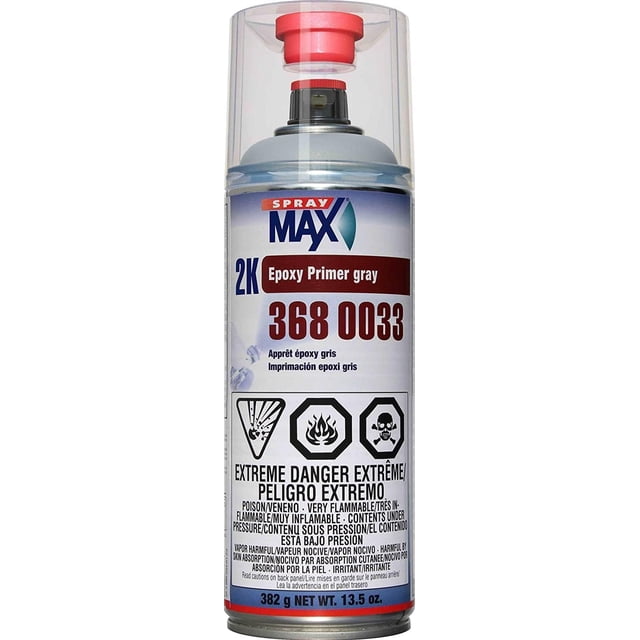 Aerosol epoxi Primer SprayMax 3680033 2K, color gris oxidado
