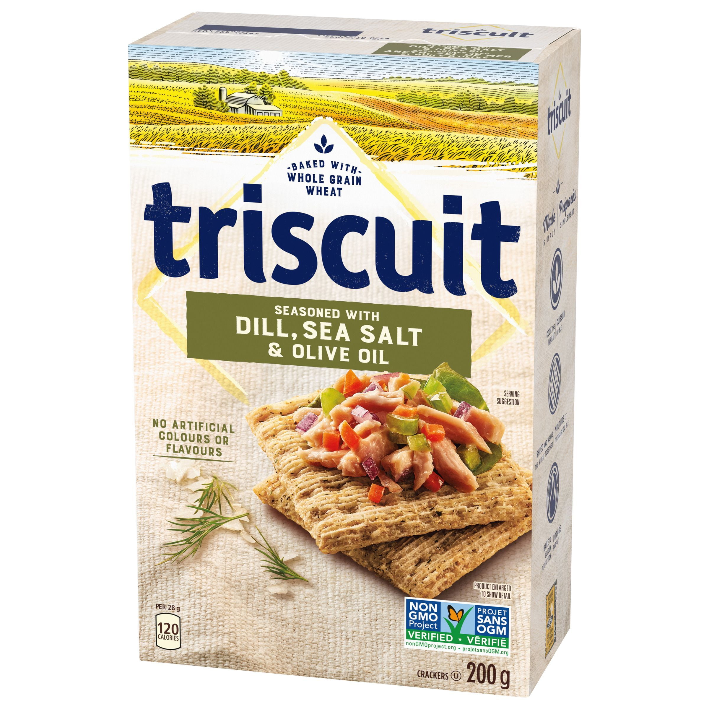 Triscuit Dill Sea Salt & Olive Oil Snacking Crackers, 200 g