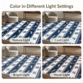 thumbnail image 7 of ODIKA 6'x9' Washable Area Rug Non-Slip, Easy Care, Nautical Bass Motif Stripe Border Lure Novelty Hooked Fishing Refined Structured for Family Room, Living Room, Master Bedroom, 7 of 7