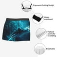 thumbnail image 3 of Pofeuu Futuristic Jet Ski Adventure Print Men’s Boxer Briefs, Moisture-Wicking Underwear, Regular,Trunk-X-Large, 3 of 5