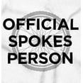 thumbnail image 2 of Official Spokes Person Biker Humor Womens Fitted Plus Size Graphic Tee Brisco Brands 2X, 2 of 5