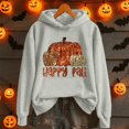 thumbnail image 4 of Halloween Pumpkin Graphic Hoodie for Women Long Sleeve Hoodie Soft Fall Loose Festival Pullover Sweatshirt 2026, 4 of 4