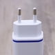 thumbnail image 4 of Cargador universal de viaje para el hogar con enchufe en forma de gota de agua, luz LED, doble puerto USB, adaptador de pared para teléfonos inteligentes con enchufe europeo (azul), 4 of 7