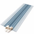 thumbnail image 2 of 2'x6' Rug Runners for Hallways Kitchen, Blue Ombre Stripe Non Slip Entryway Beside Floor Carpet Runner, Farmhouse Striped Gradient Washable Laundry Room Bedroom Throw Rugs Mat for Family Pet, 2 of 8