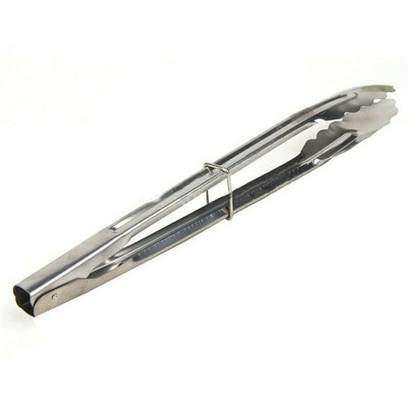 Pinzas de acero inoxidable para ensalada - Diseño con cerradura, 17,8 cm - para servir en buffets/fiestas, Utensilio de cocina