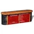 thumbnail image 3 of vidaXL Reclaimed Solid Wood Sideboard Storage Bench, 3 of 10