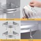 thumbnail image 4 of - Shower Corner Shelf, No Drilling Bathroom Shelf, Accessory And Kitchen Shower Caddy, Aluminum, 2 Pieces Silver, 4 of 5