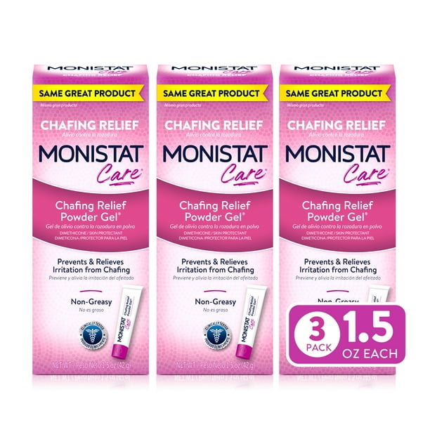 MONISTAT Care Chafing Relief Powder Gel, AntiChafe Protection, 1.5 oz