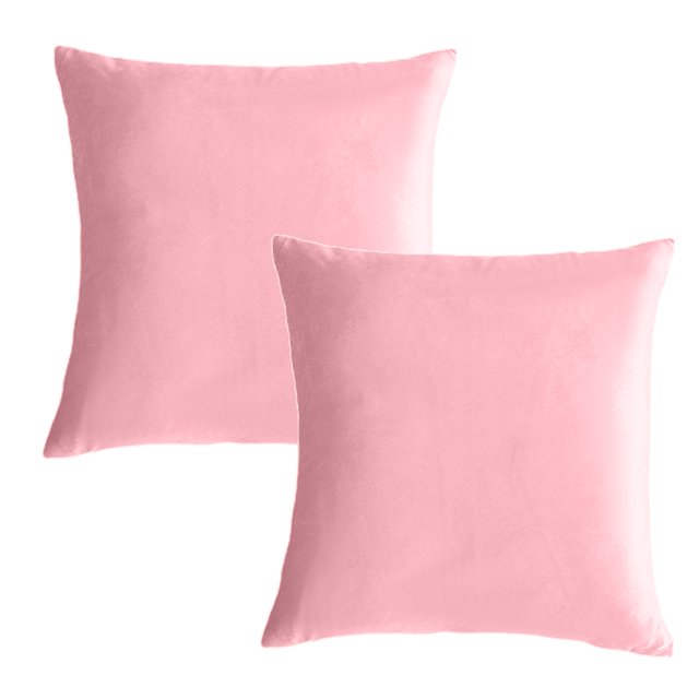 2 fundas de almohada de terciopelo para sofá, funda de cojín decorativa cuadrada sólida para dormitorio y coche.