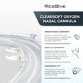 thumbnail image 2 of ResOne 2Ft Soft Adult Oxygen Nasal Cannula 1-Pack - Curved Prongs, Crush-Resistant Tubing - Nasal Tubes, Oxygen Concentrator Supplies - Soft Curved Nose Piece, Standard Size, Standard Flow 6 LPM, 2 of 7