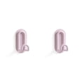 thumbnail image 1 of Inteprter Gancho montado en la pared creativamente en forma de U ganchos fuertes sin perforaciones conveniente instalación Simple soporte Rosa 2piezas, 1 of 6