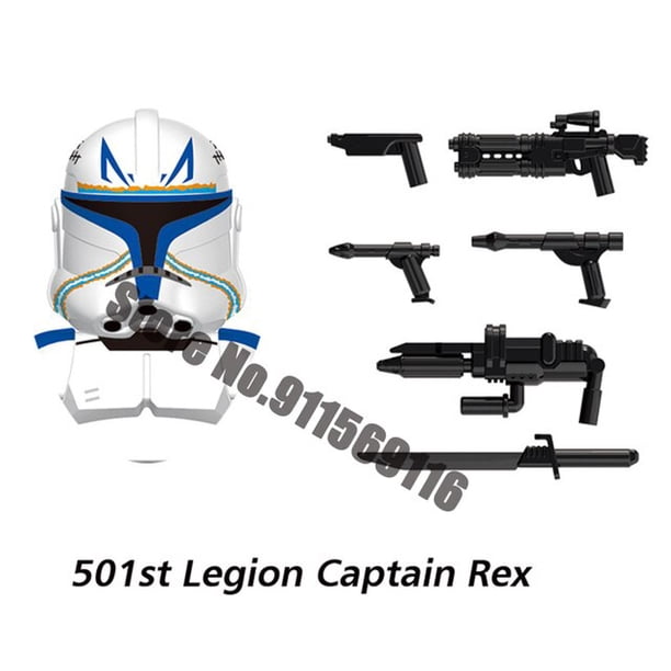 Disney Republic Commando Clone 501st Troopers Building Blocks Force 99 ...