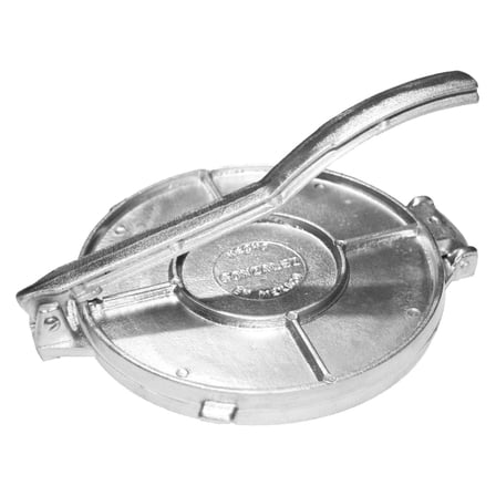 Made in Mexico Polished Authentic Mexican Tortilla Press Maker Aluminum 8" Traditional Tortilladora