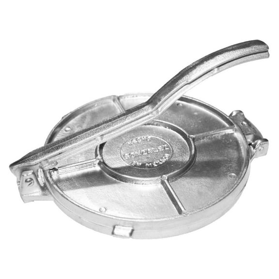 Made in Mexico Polished Authentic Mexican Tortilla Press Maker Aluminum 8" Traditional Tortilladora