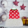 thumbnail image 3 of Robe de Chien de Noël Mignonne en Maille avec Jupe Imprimée Tenue de Mode Robe de Soirée Chaude Jupe pour Animaux de Compagnie Costume Chiot, 3 of 10