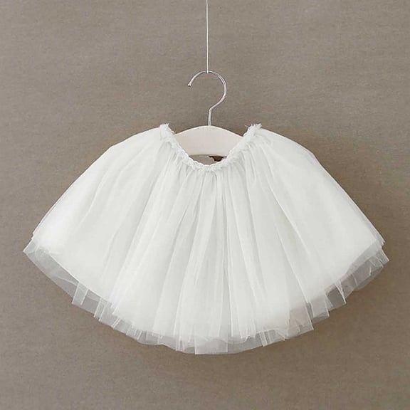 Infant Girl Dresses White Tutu for Toddler Girls Tulle Skirt Toddler Fluffy Skirts Baby Girl Dresses 6-12 Months