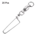 thumbnail image 3 of Uxcell Conectores Giratorios para Pesca de Acero Inoxidable de 145LBS, Paquete de 20, 3 of 6