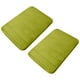 thumbnail image 2 of Alfombrillas de Terciopelo Suave, Juego de 2 Piezas, Felpudos de Baño Mullidos con Respaldo Antideslizante de Espuma, Felpudo Absorbente y Alfombra de Confort, Lavable a Máquina para Cocina y Baño, 2 of 5
