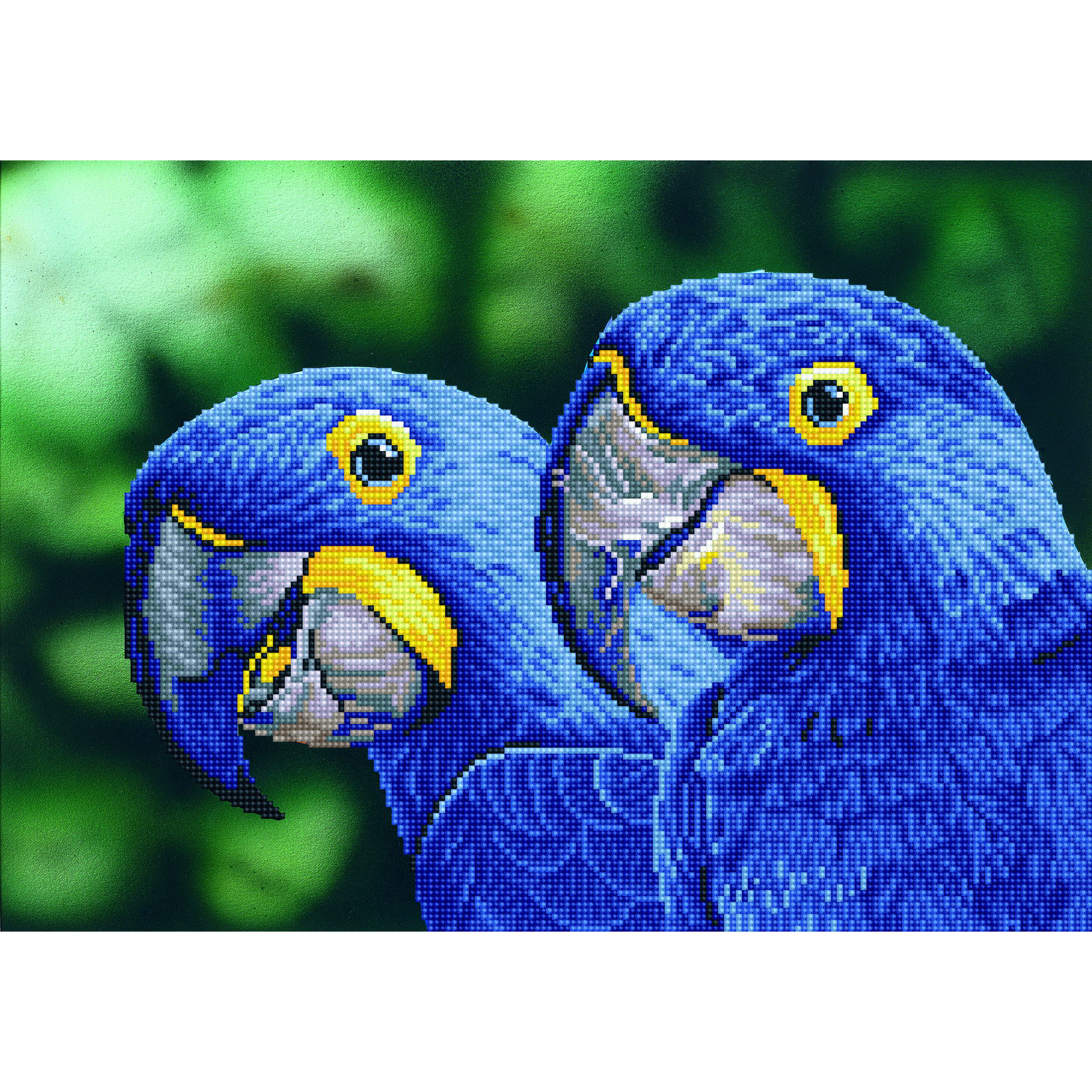 Diamond Dotz Blue Hyacinth Macaws Diamond Painting Kits for Adults - Diamond Art Kits a Relaxing Creative Craft Kit with Dotz Gems 14.6x20.5