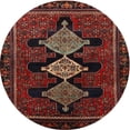 thumbnail image 1 of Ahgly Company Machine Washable Indoor Round Traditional Chestnut Brown Area Rugs, 3' Round, 1 of 7