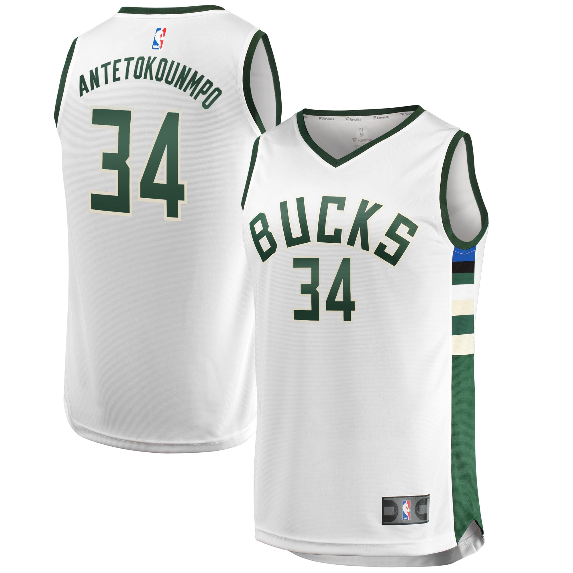 Men's Fanatics Branded Antetokounmpo Green Milwaukee Bucks Fast 