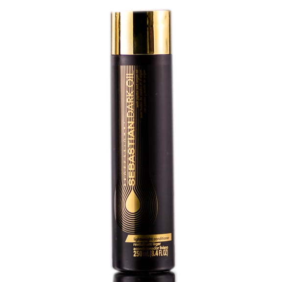 8.4 oz , Sebastian Dark Oil Lightweight Conditioner Hair, Pack of 2 w/ SLEEKSHOP Teasing Comb