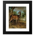 thumbnail image 2 of Jean-Baptiste Oudry 20x24 Black Modern Framed Museum Art Print Titled - The Watchful Doe (‘Biche Aux Auges’) (1729), 2 of 5