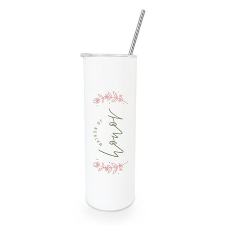 

Floral Matron of Honor Wedding Tumbler