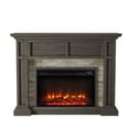 thumbnail image 2 of LIVILAND 48" Freestanding Electric Fireplace with Remote Control in Brown, 2 of 7
