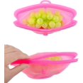 thumbnail image 2 of Reusable silicone waterproof food storage bag container for food storage bags with date pointer, 1000ml rose red, 2 of 3