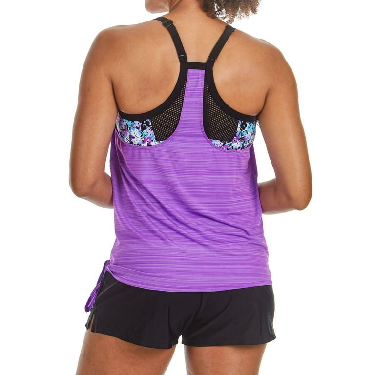 Zeroxposur womens best sale tankini swim top