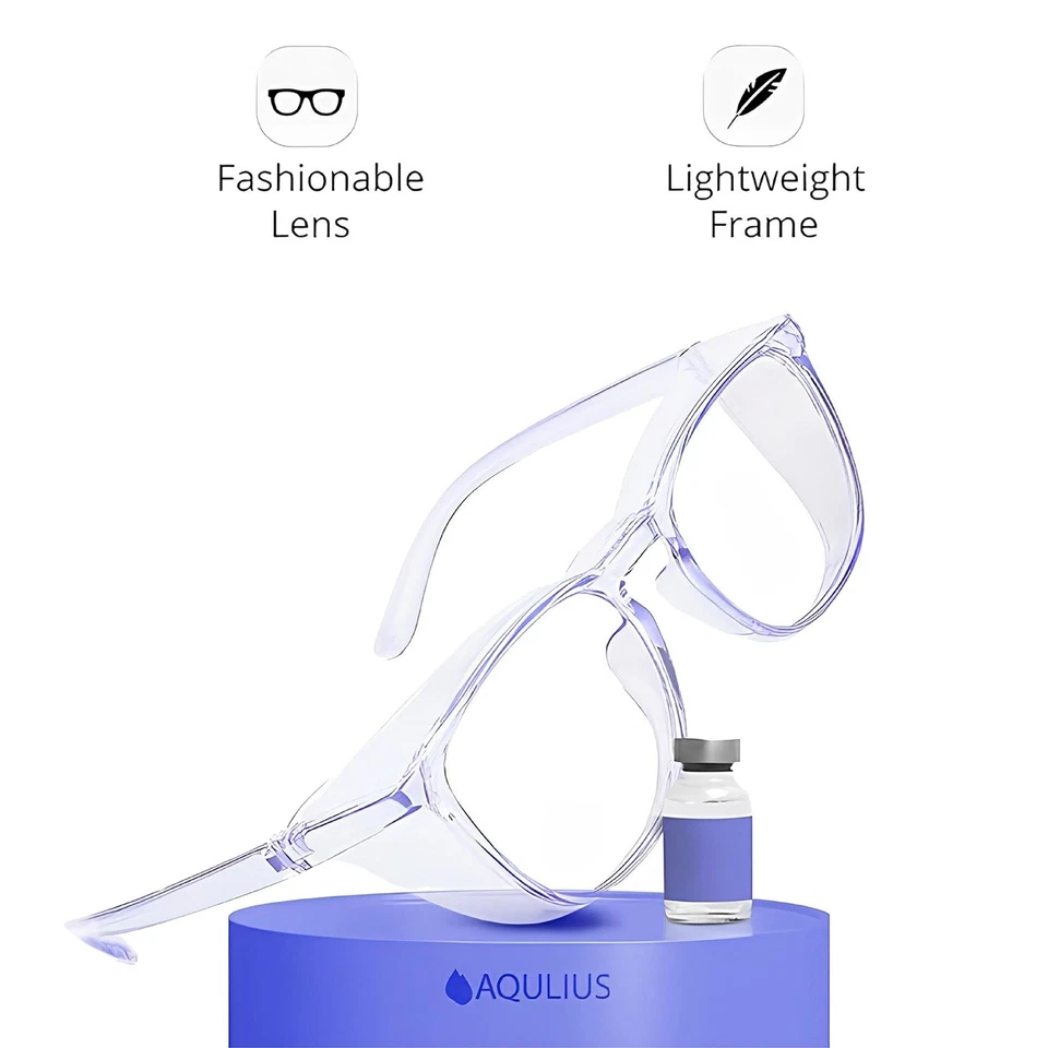 CIRCLE- 2 Pack Safety Glasses Goggles Blue Light Protection For Women, Blue