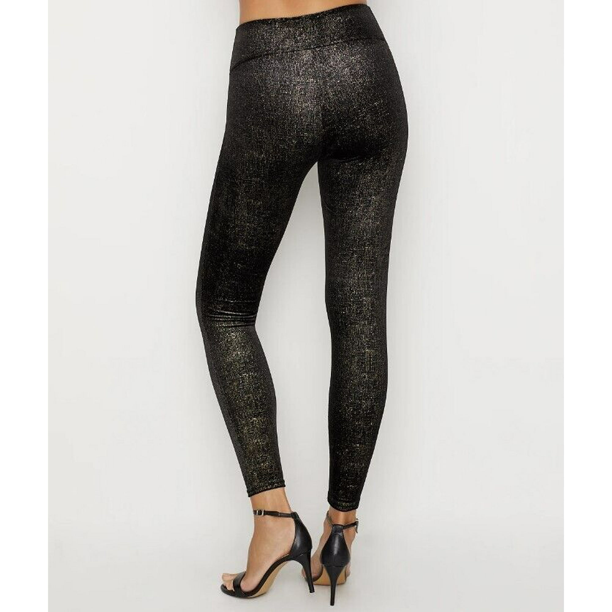 Spanx 20188R Velvet Shine Legging Black Gold M Walmart