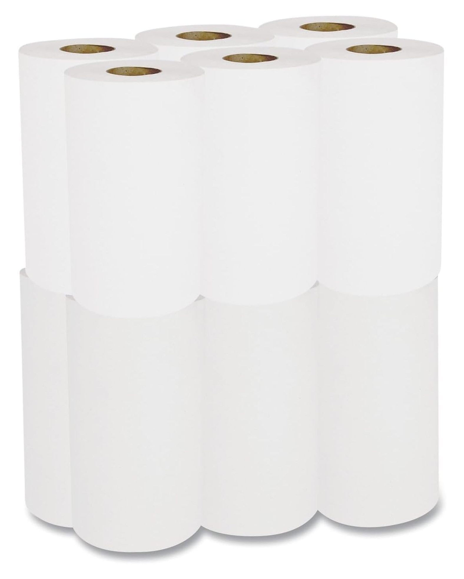 Hardwound Paper Towels, Nonperforated 1-Ply White, 8" W, 2" , 350'/Roll