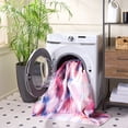 thumbnail image 3 of Safavieh Daytona Ellery Geometric Polyester Machine Washable Area Rug, Ivory/Pink, 5'1" x 7'6", 3 of 9