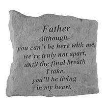 Kay Berry- Inc.  Father Although You Can-t Be Here - Memorial - 5.25 Inches x 5.25 Inches