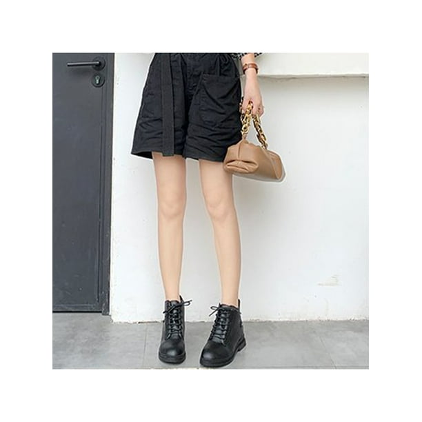 Low heel shop booties leather