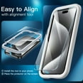 thumbnail image 7 of JETech 5 in 1 Case for iPhone 15 Pro Max 6.7-Inch with 2-Pack Each Tempered Glass Screen Protector and Camera Lens Protector, Non-Yellowing Shockproof Bumper Phone Cover (Black), 7 of 7