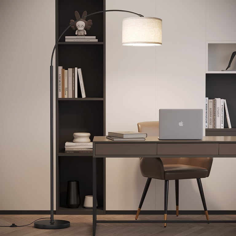 Sunmory 75" Arc Floor Lamp with LED Bulb and Drum Shade photo 2
