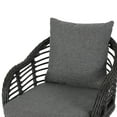 thumbnail image 4 of GDF Studio Becky Indoor Wicker Club Chairs, Set of 2, Gray and Dark Gray, 4 of 11