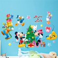 thumbnail image 2 of Pegatinas de pared de dibujos animados de Mickey y Minnie para habitaciones de niños, calcomanía de pared para dormitorio de niños, Póster Artístico, Mural, decoración de Navidad, regalo, 2 of 4