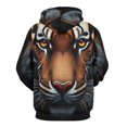 thumbnail image 3 of Tiger Face Illustration Men's Women New Sweatshirt Hoodie Men's Plus Size Sweatshirt Hooded Sweatshirt 3d Printed Street Men's Cloth, 3 of 6