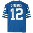 thumbnail image 3 of Roger Staubach Dallas Cowboys Autographed Blue Authentic Mitchell & Ness Jersey with "HOF 85" Inscription - Fanatics Authentic Certified, 3 of 5